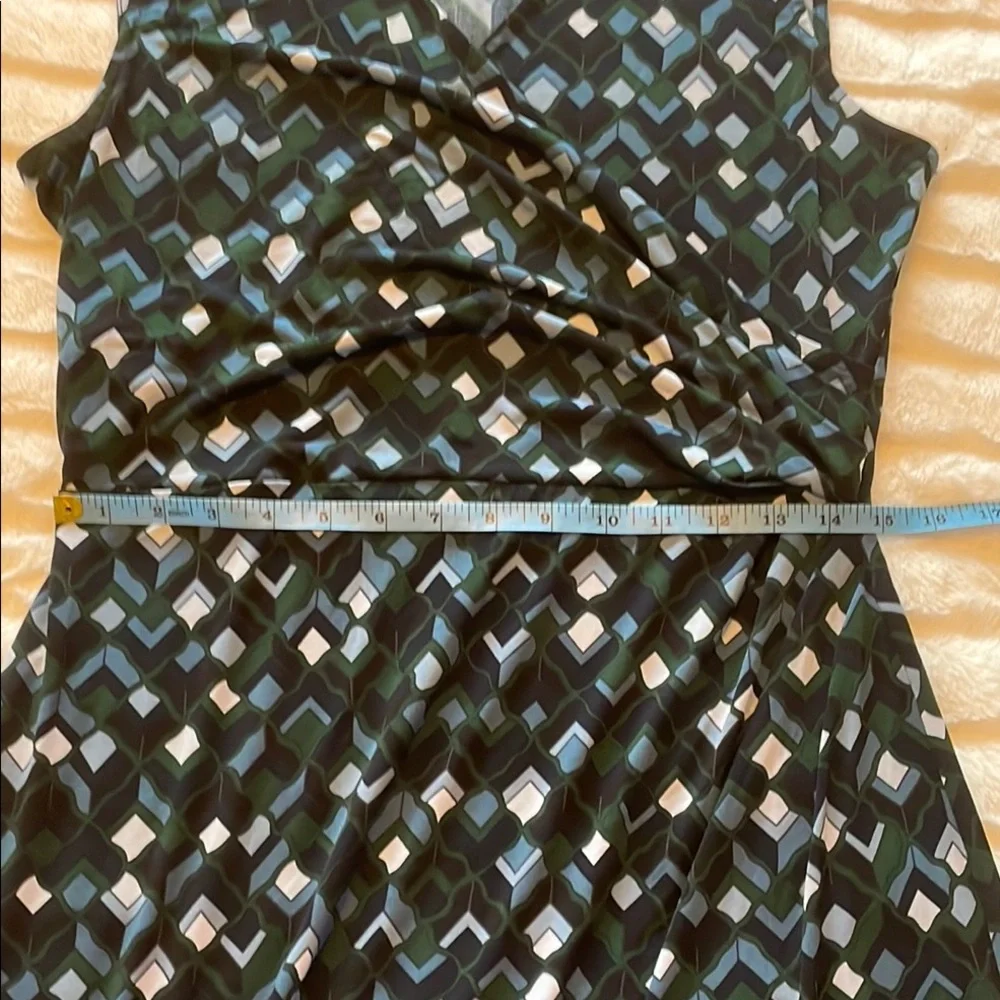 🇨🇦 Joe Fresh Geometric Patterned Black Sleeveless Dress, women's size M - Picture 10 of 15